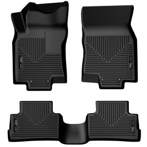 Nissan Rogue Sport Floor Liners - Front + 2nd Seat - Husky Liners - Weatherbeater - Black - `17-`22